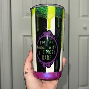 Beetle juice custom hand painted 20oz tumbler